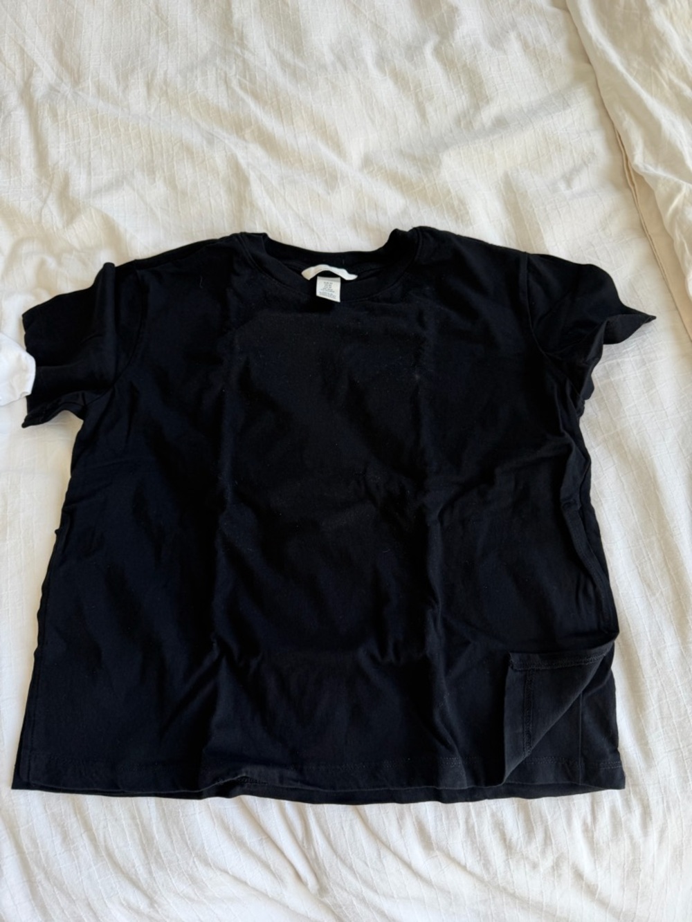 H&M Black Short Sleeve Crew Neck Tee